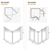 AKW Larenco Corner Half Height Shower Door