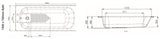 AKW 1700 X 700mm Steel Bath with anti-slip and Kit - Adaptation Supplies