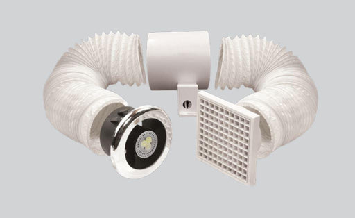 Shower LED Light with Fan