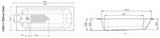 AKW 1700 X 700mm Steel Bath with anti-slip and Kit - Adaptation Supplies