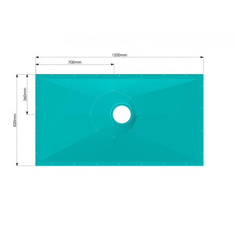 AKW Tuff Form8 Wetroom Floor Former with TF75 Gravity Waste - Adaptation Supplies