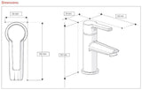 AKW Monobloc Spray Mixer Tap - Polished Chrome Finish - Adaptation Supplies