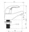 AKW Denova Wash Basin Taps (Pair) - Lever Handle Basin Taps