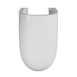 A semi pedestal with a curved, U-shaped design, shown against a plain white background.