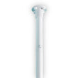 A white pole with a circular top cap, shown against a plain white background.