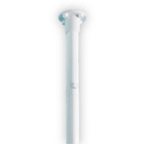 A white pole with a circular top cap, shown against a plain white background.