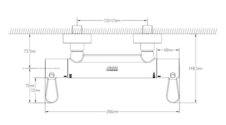 AKW Arka Thermostatic Mixer Valve - Adaptation Supplies