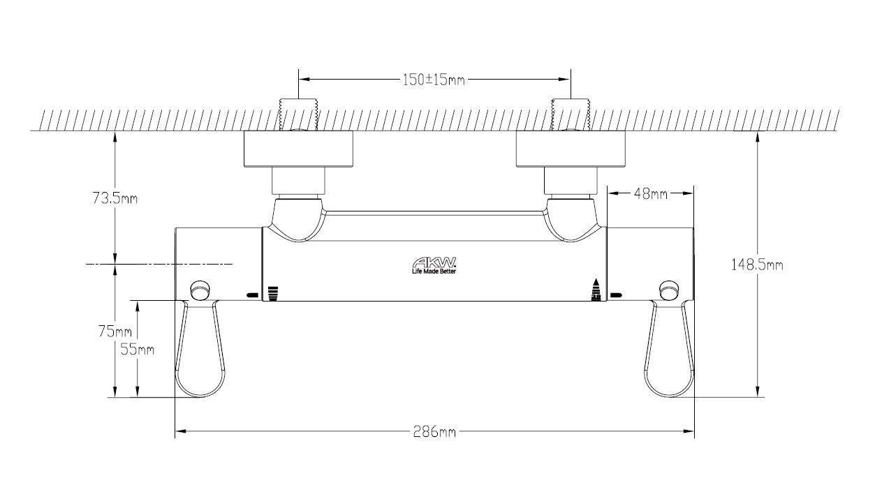 AKW Arka Thermostatic Mixer Valve