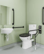 AKW Close Coupled Std Doc M Pack TMV3 Tap Stainless White - Adaptation Supplies