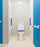 AKW Close Coupled Ambulant Doc M Pack Fluted Blue