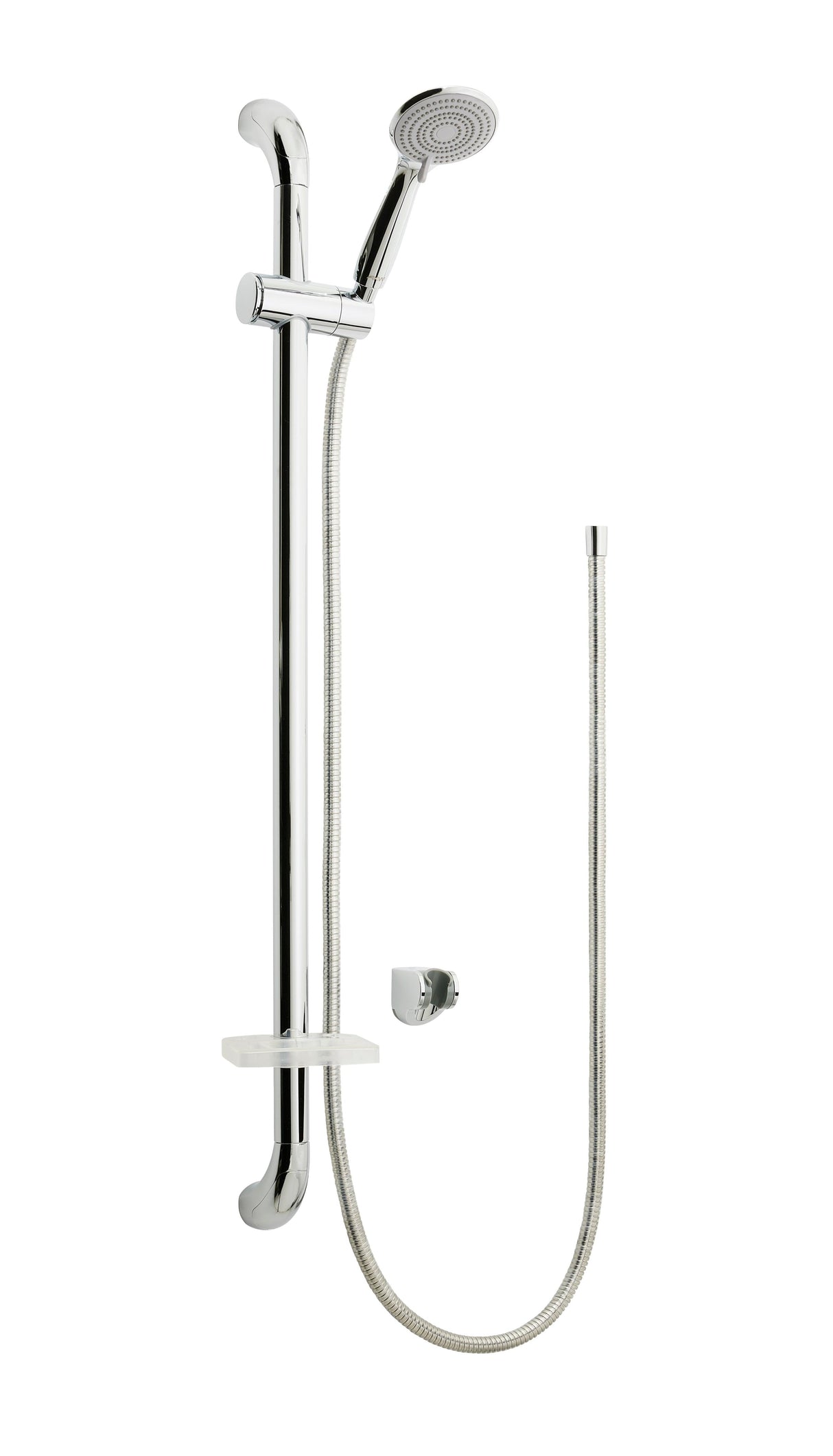AKW Care Shower Accessory Kit with rail Chrome 2m Hose - Adaptation Supplies