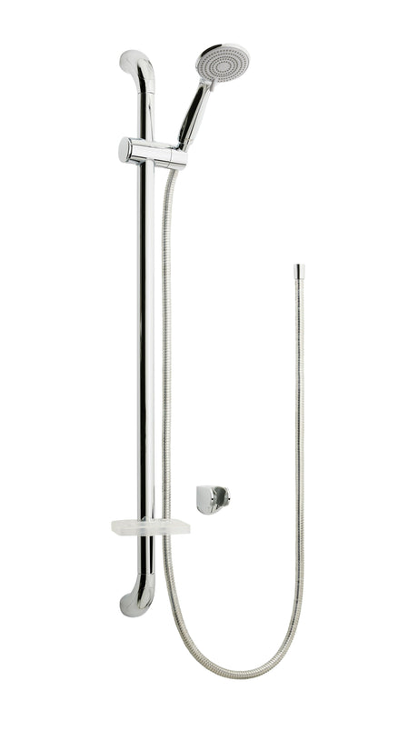 AKW Care Shower Accessory Kit with rail Chrome 2m Hose - Adaptation Supplies