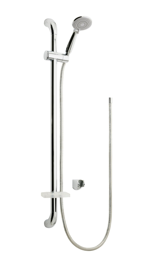 AKW Care Shower Accessory Kit with rail Chrome 2m Hose - Adaptation Supplies