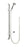 AKW Care Shower Accessory Kit with rail Chrome 2m Hose