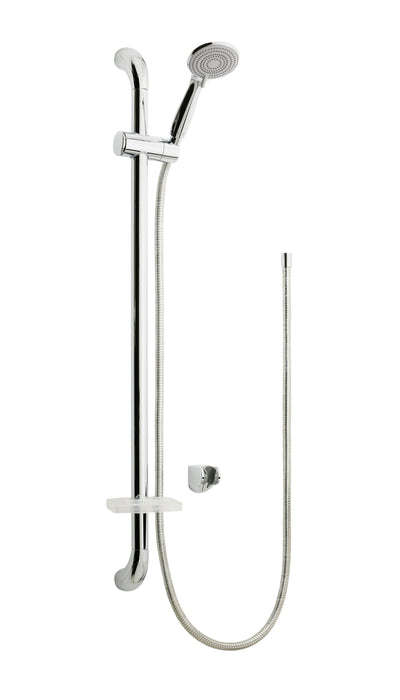 AKW Care Shower Accessory Kit with rail Chrome 2m Hose