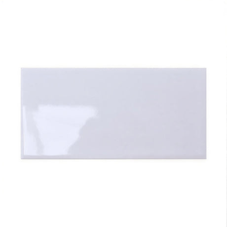 white gloss tile on white background
