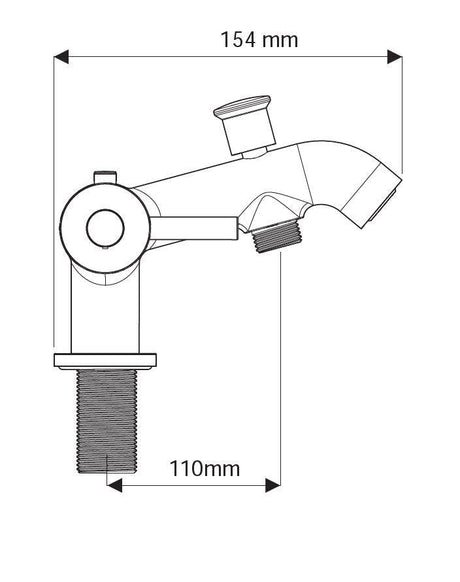 AKW Thermostatic Peg Lever Bath Shower Mixer Tap (excluding kit) - Adaptation Supplies