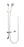 AKW Care Shower Accessory Kit With Rail White 2m Hose