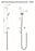 AKW Care Shower Accessory Kit With Rail White 2m Hose