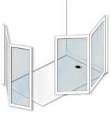 MOD 11 Half Height Shower Doors - Adaptation Supplies