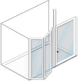 MOD 4 Half Height Shower Doors - Adaptation Supplies