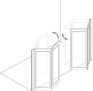 MOD 1 Half Height Shower Doors - Adaptation Supplies