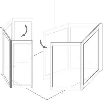 MOD 11 Half Height Shower Doors - Adaptation Supplies