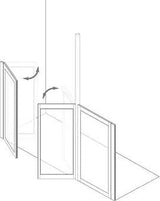 MOD 3 Half Height Shower Doors - Adaptation Supplies