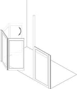 MOD 4 Half Height Shower Doors - Adaptation Supplies