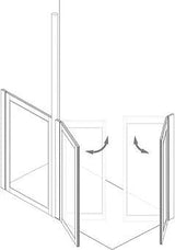 MOD 5 Half Height Shower Doors - Adaptation Supplies