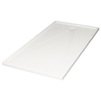 White rectangular shower tray on a white background
