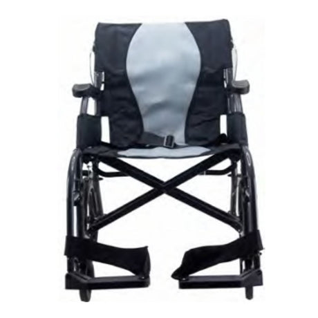 Front view of wheelchair on white background