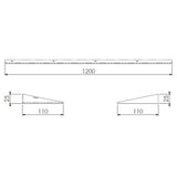 AKW Onyx Exclusif Shower Tray Ramp