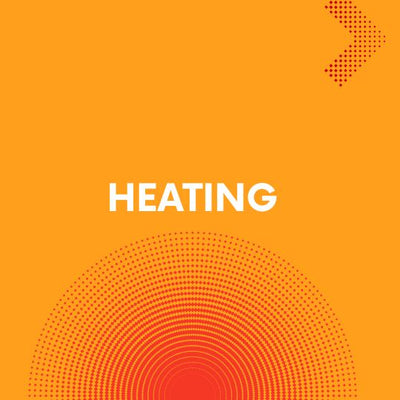  'HEATING' text and circular pattern