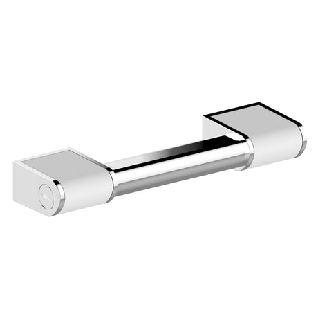 Chrome and white grab rail