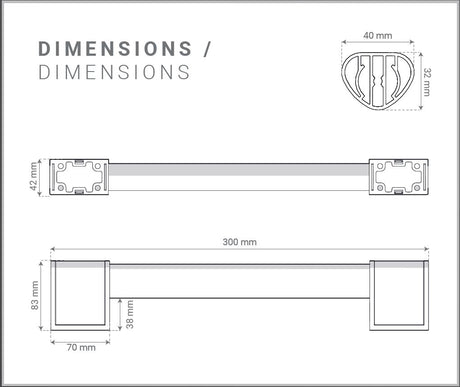 Grab rail dimensions