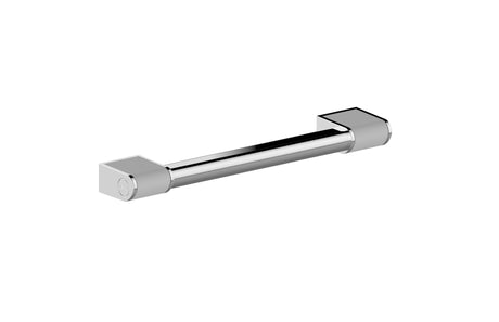 Chrome and white handrail