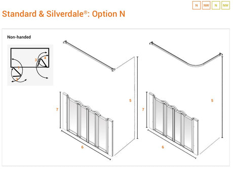 Technical drawing of a metal gate with labeled dimensions and options.