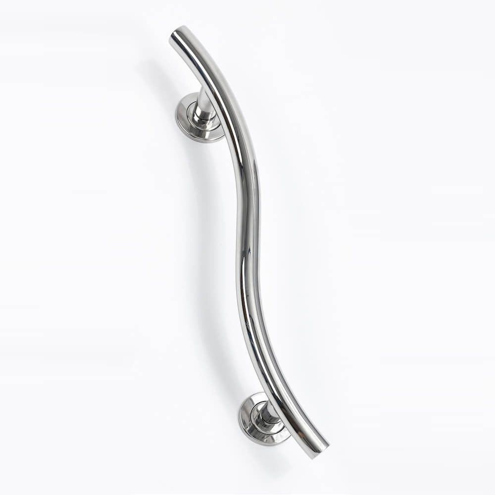 NRS Spa Stainless Steel Grab Rail - Curved