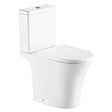 White toilet on a white background