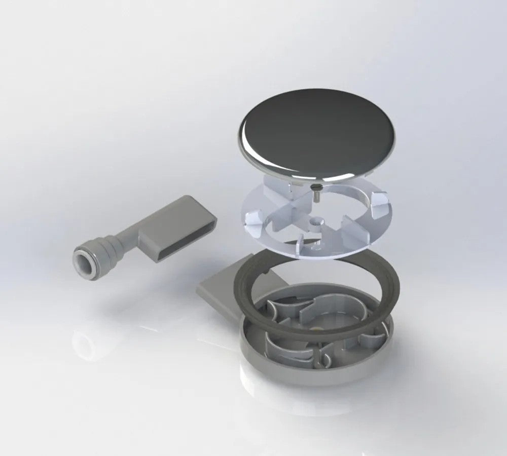 Mechanical component on a white background
