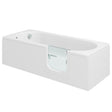 White rectangular bathtub on a white background