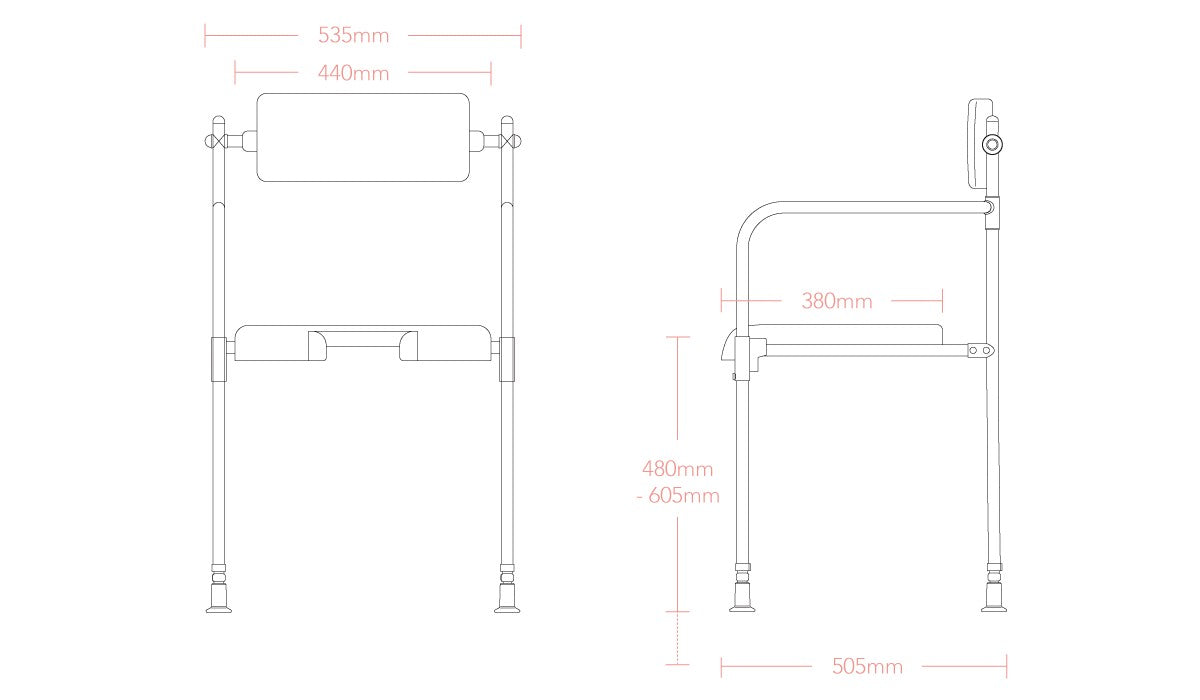 technical drawing showing dimensions
