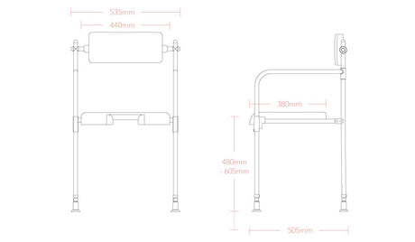 technical drawing showing dimensions