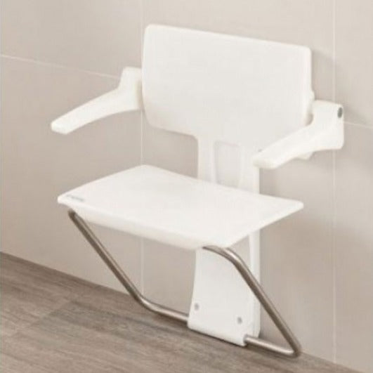 white stone chair