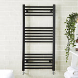 Kartell K-Rail 22mm Straight Heated Ladder Towel Rail - Black