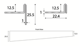 Ultimate Wetroom Shower Dec Stainless Steel Inclined Shower Profile