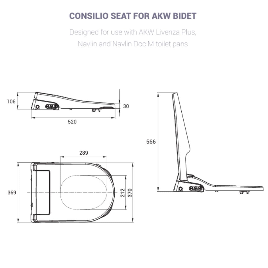 AKW Side-Entry Bidet Seat
