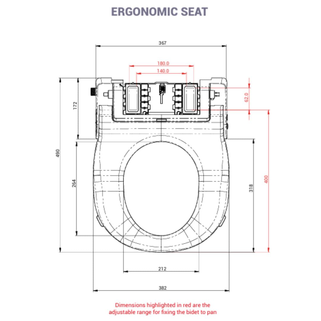AKW Side-Entry Bidet Seat