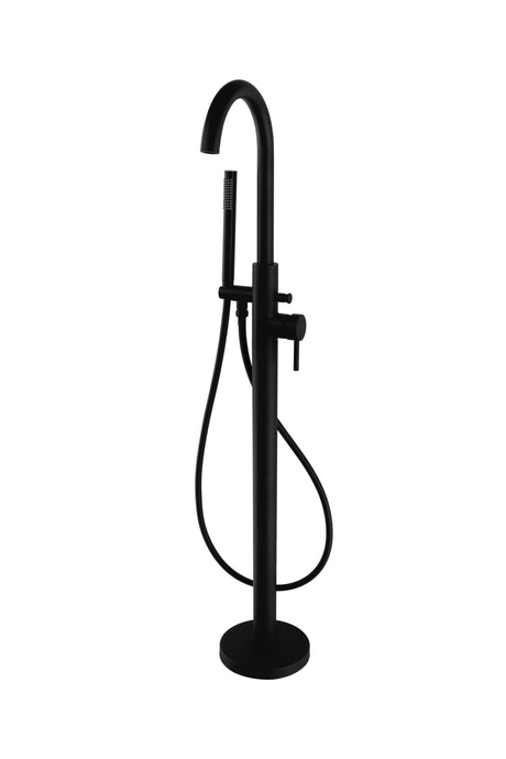 Kartell Nero Round Freestanding Bath Shower Mixer - Adaptation Supplies